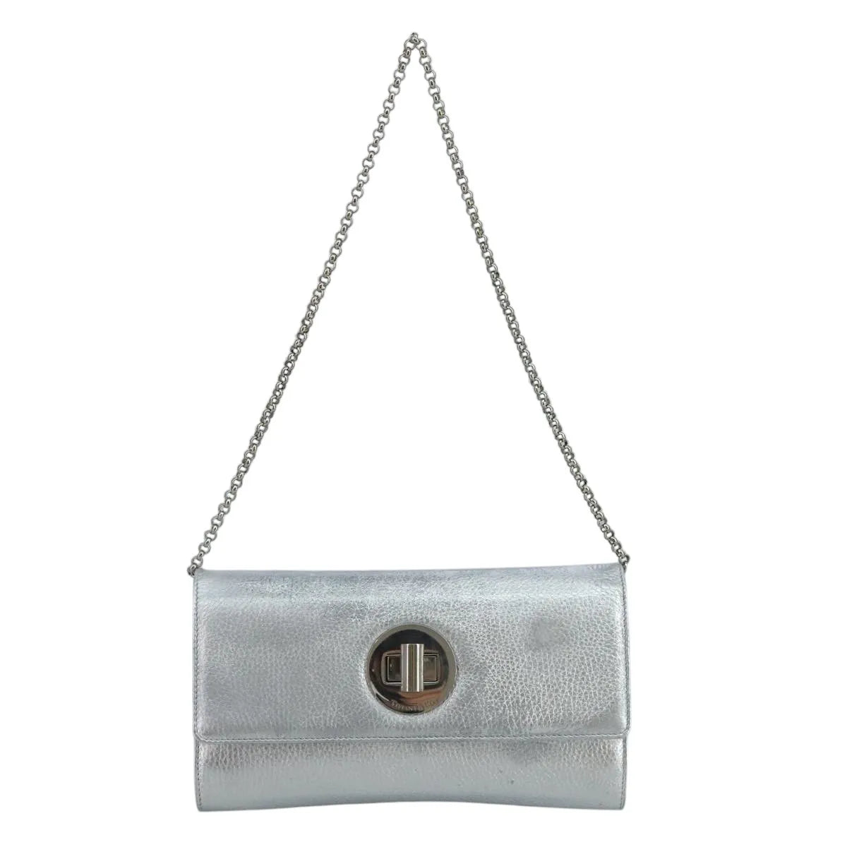 Tiffany & Co. Vintage Leather, Silver, Leather, Shoulder Bag