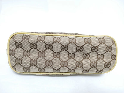 Gucci Vintage Boat Pochette GG Canvas, Beige, Canvas, Clutch