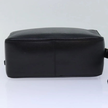 Versace Vintage Clutch Leather, Black, Leather, Clutch