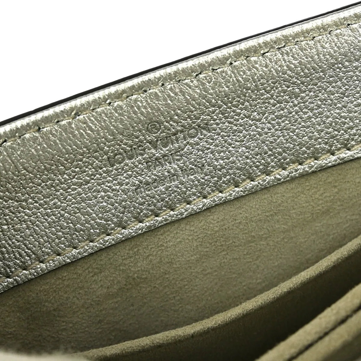 Louis Vuitton Very Chain Monogram Leather, Silver, Leather, Handbag