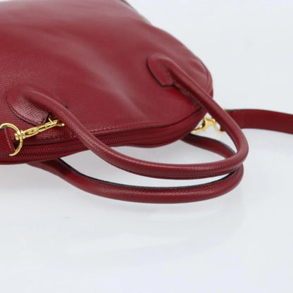 Bottega Veneta Vintage Leather, Red, Leather, Handbag