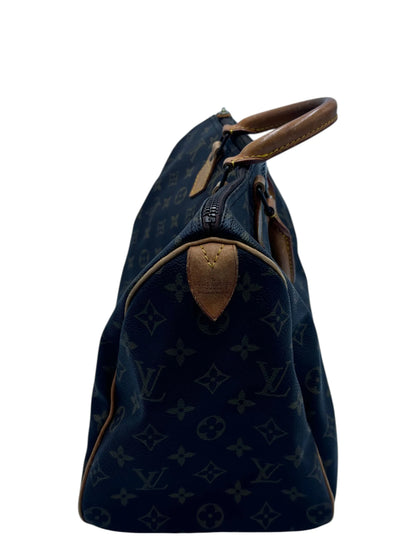 Louis Vuitton Speedy Monogram, Brown, Canvas, Handbag