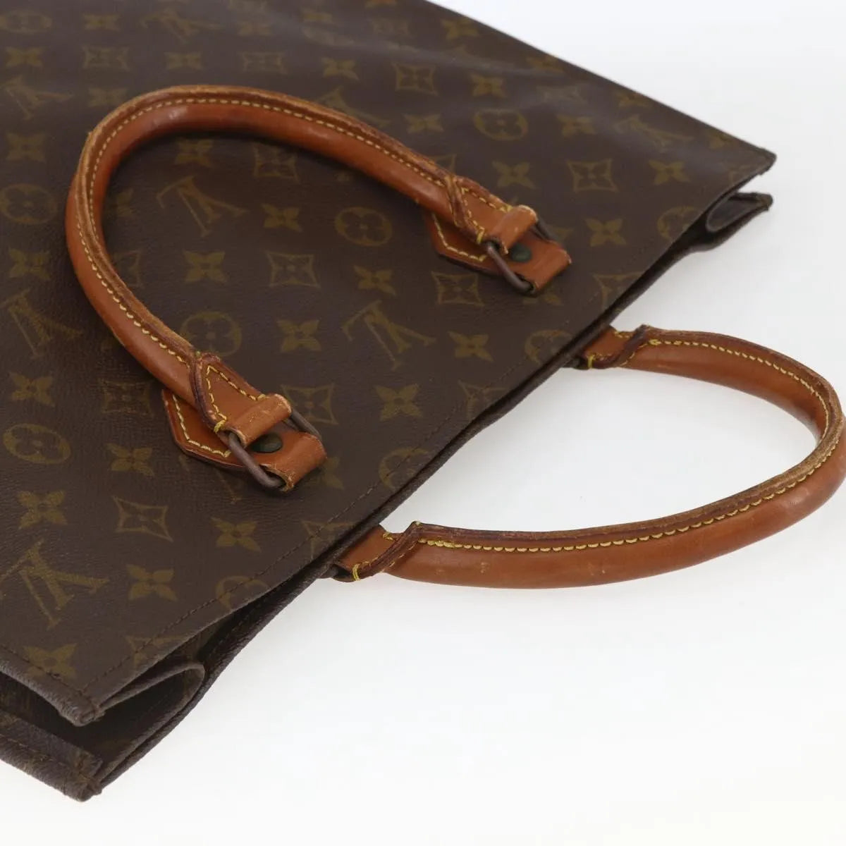 Louis Vuitton Sac Plat Monogram, Brown, Canvas, Tote Bag