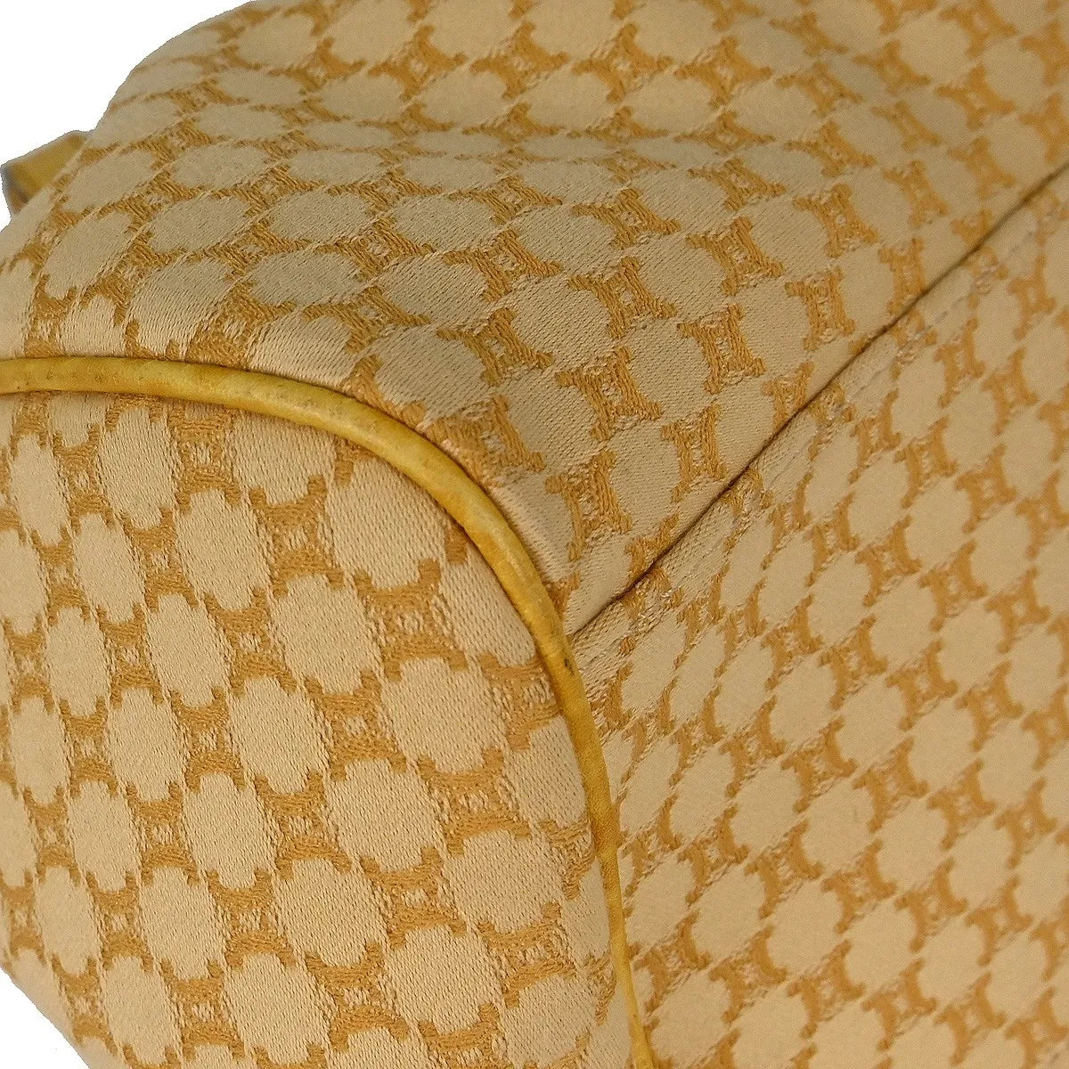 Celine Handbag Canvas, Yellow, Canvas, Handbag