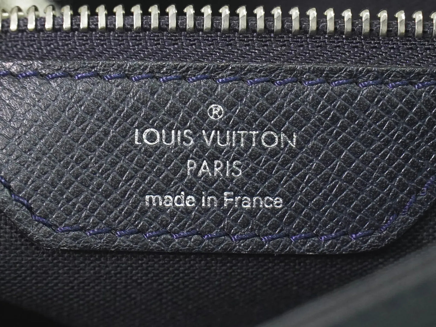 Louis Vuitton Roman Taiga Leather, Navy, Leather, Shoulder Bag