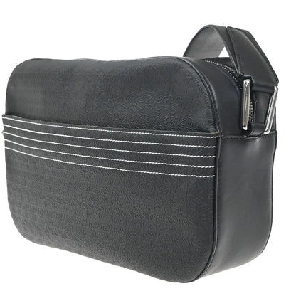 Loewe Anagram Leather, Black, PVC, Shoulder Bag