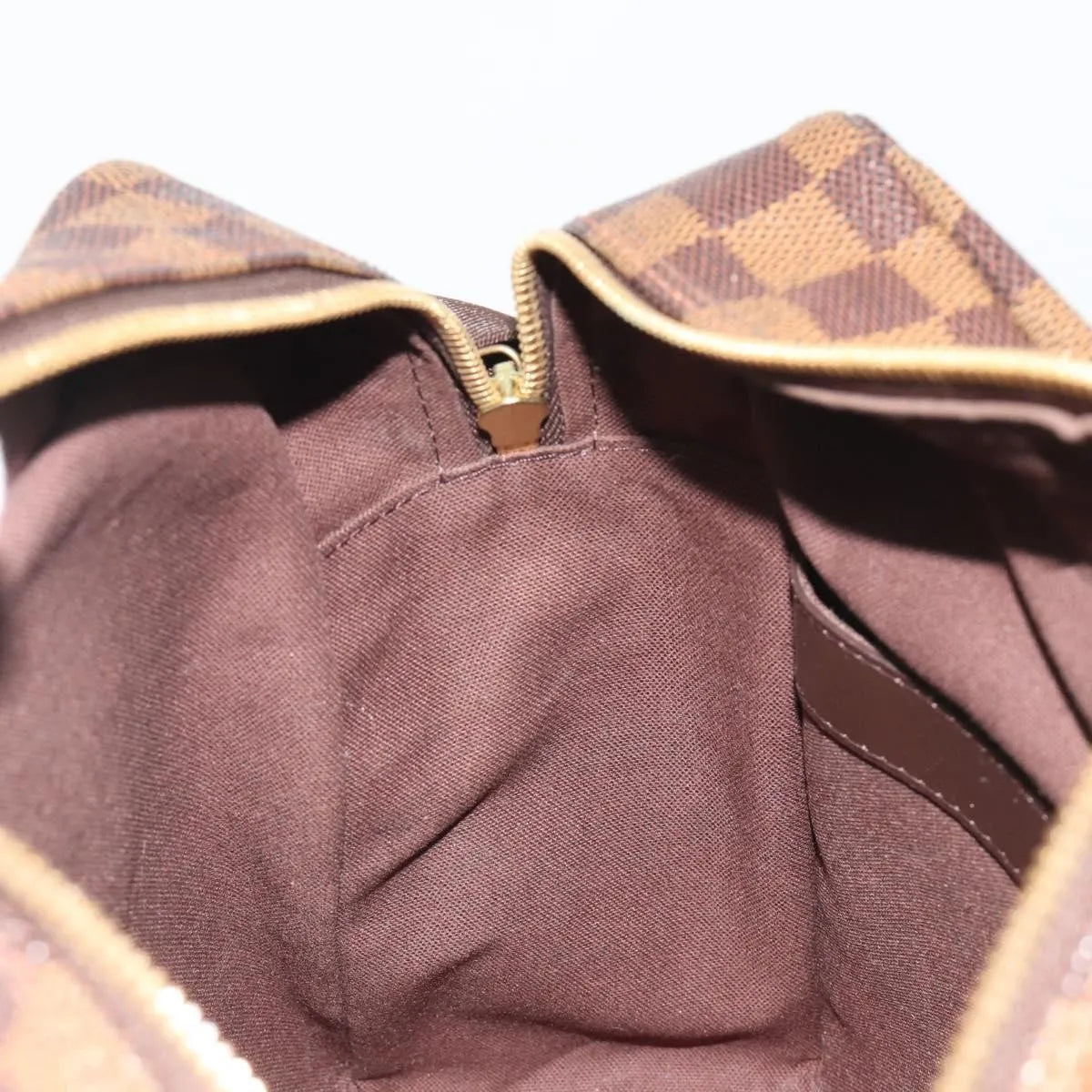 Louis Vuitton Naviglio Damier, Brown, Canvas, Shoulder Bag