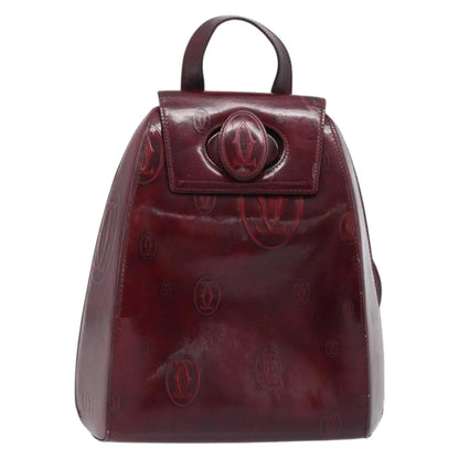 cartier Happy birthday Patent leather, Burgundy, Patent Leather, Backpack