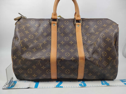 Louis Vuitton Keepall Monogram Canvas, Brown, Canvas, Travel Bag