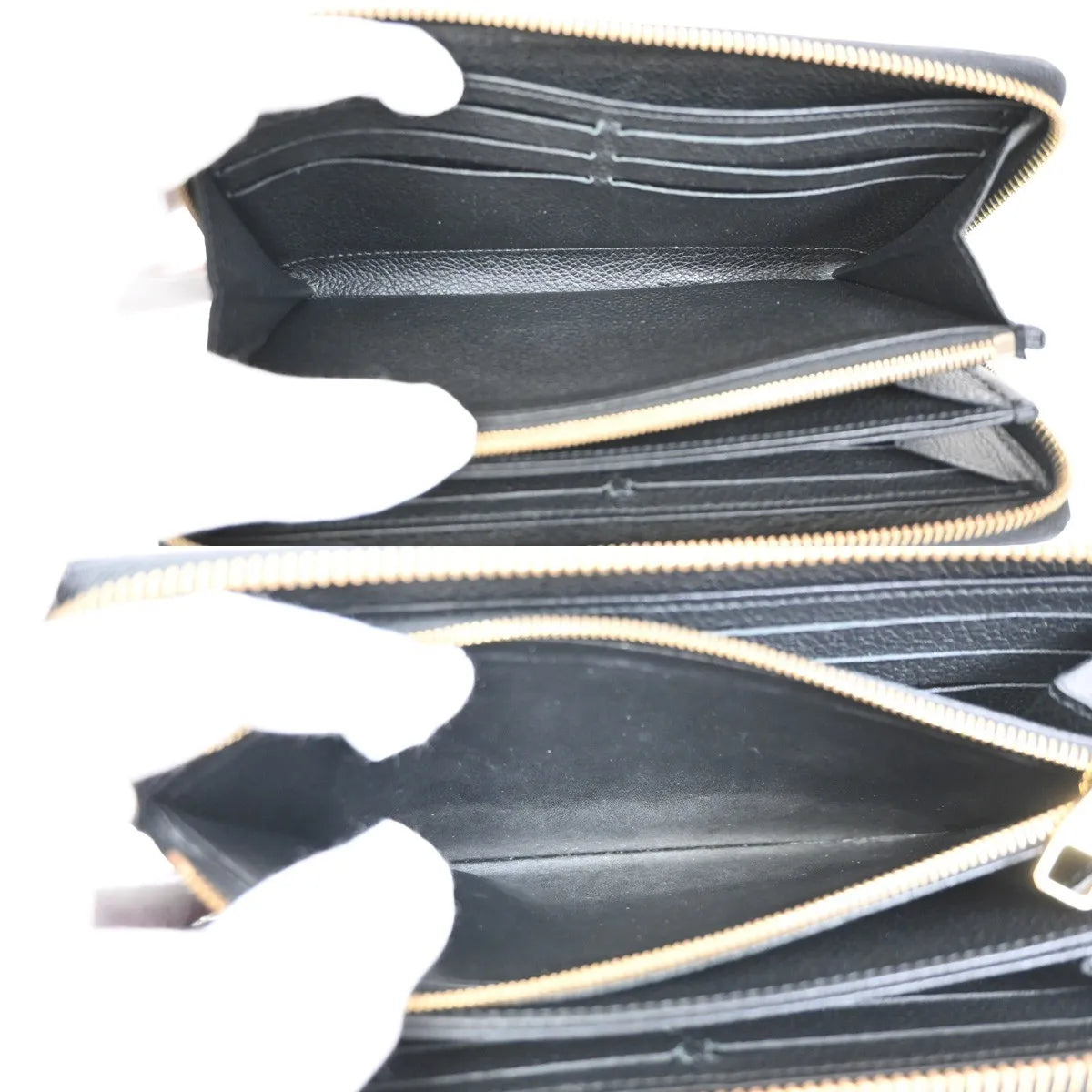 Louis Vuitton Portefeuille zippy Monogramme Empreinte Monogramme Empreinte, Black, Leather, Wallet