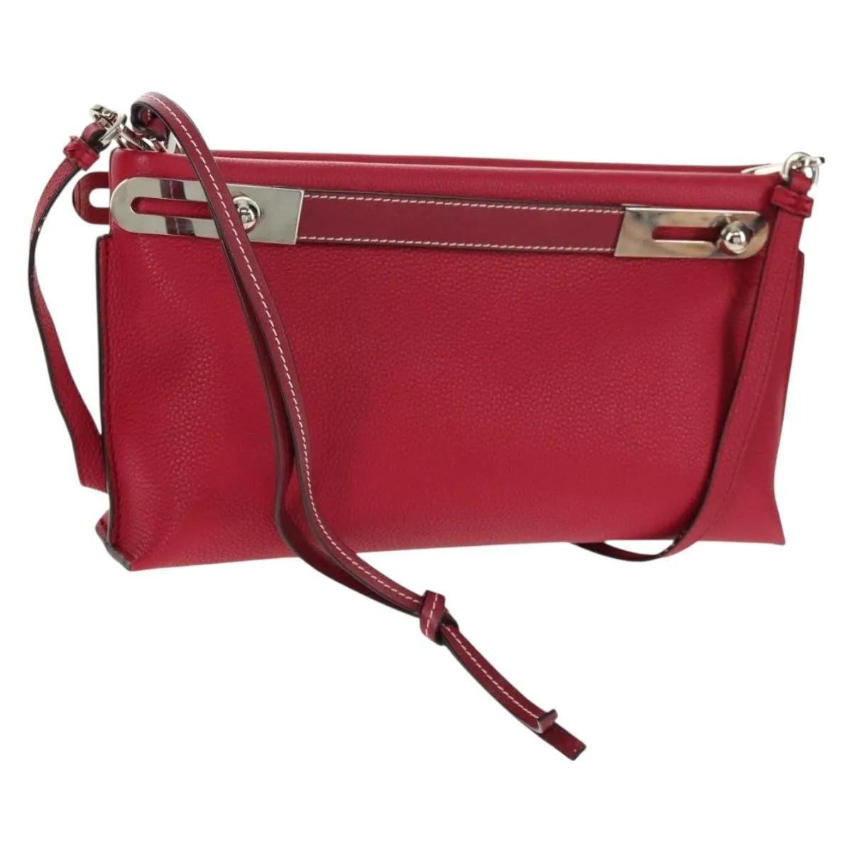Loewe Missy Leather, Red, Leather, Shoulder Bag