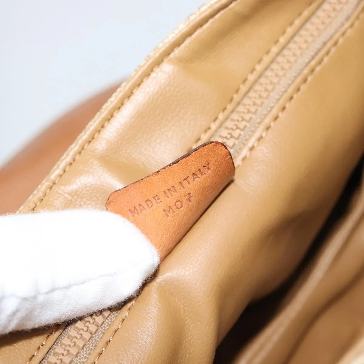 Celine Vintage Macadam Canvas and Leather, Beige, Canvas, Shoulder Bag