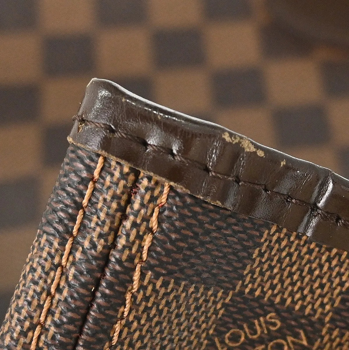 Louis Vuitton Neverfull Damier, Brown, Canvas, Tote Bag