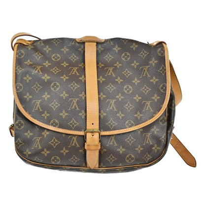 Louis Vuitton Saumur Monogram Canvas, Brown, Canvas, Shoulder Bag