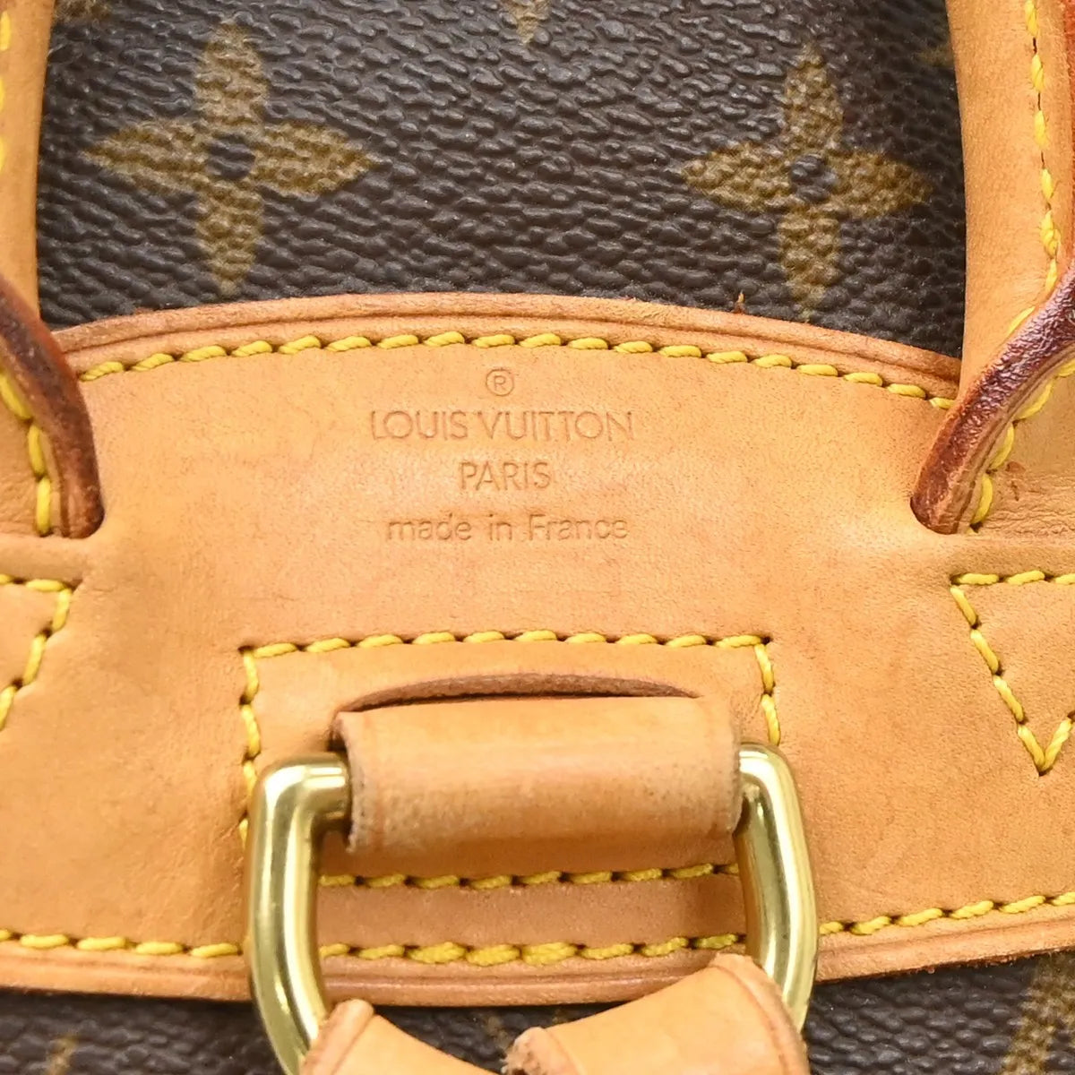 Louis Vuitton Vintage Montsouris Monogram Canvas, Brown, Canvas, Backpack