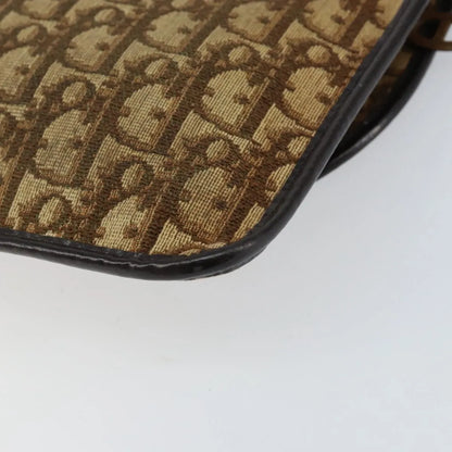 Christian Dior Vintage Trotter Canvas, Beige, Canvas, Shoulder Bag