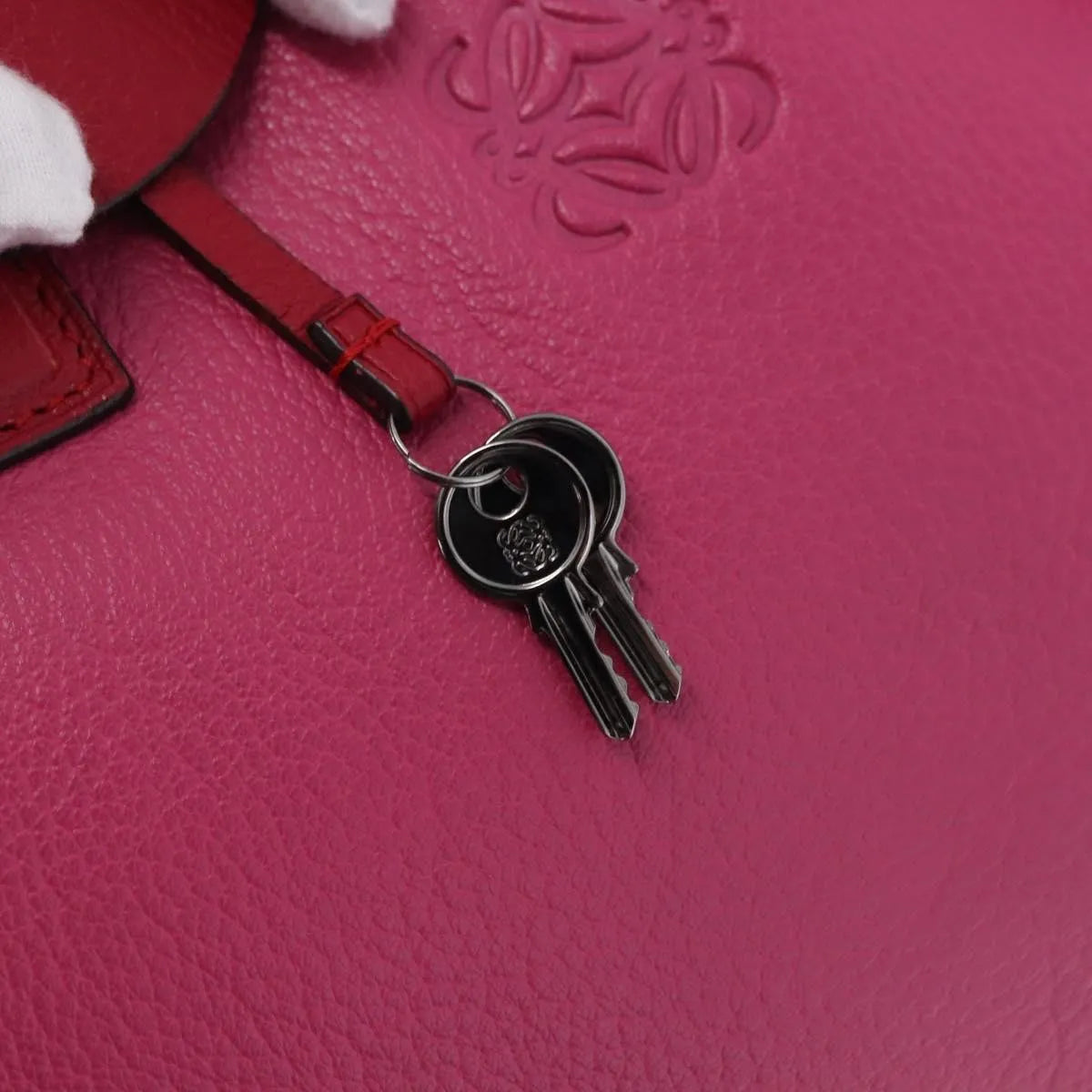 Loewe Amazona Leather, Pink, Leather, Handbag