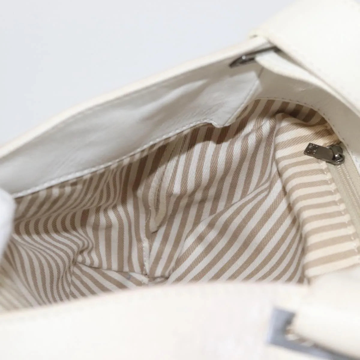 Loewe Anagram Leather, White, Leather, Shoulder Bag