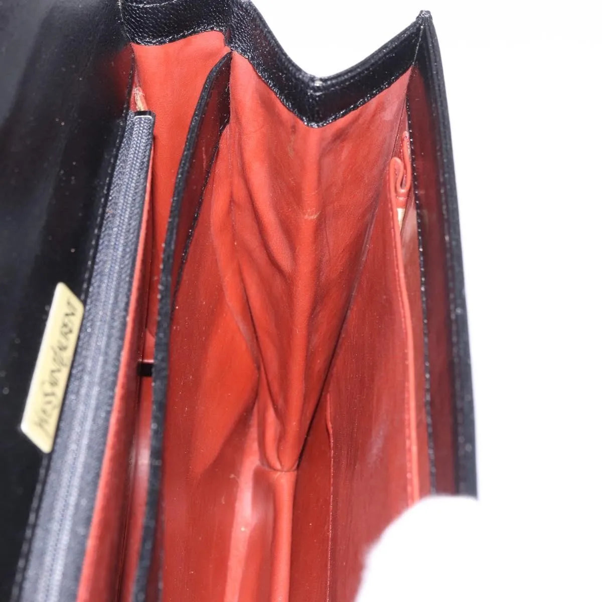Saint Laurent Vintage Leather, Black, Leather, Handbag