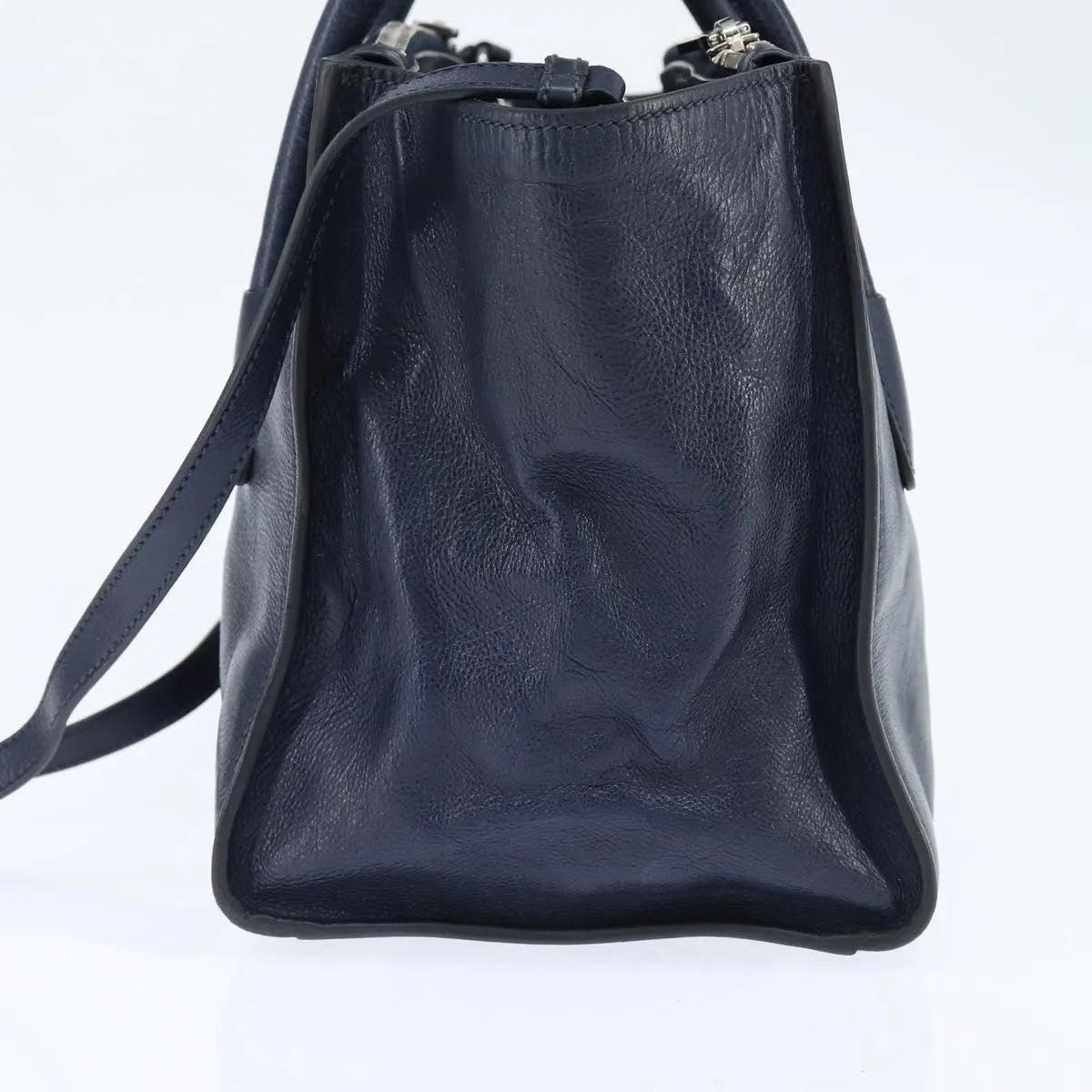 Prada Vintage Leather, Navy, Leather, Handbag
