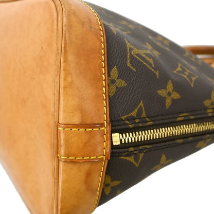 Louis Vuitton Alma Monogram, Brown, Canvas, Handbag