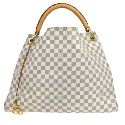 Louis Vuitton Artsy Damier, White, Canvas, Handbag