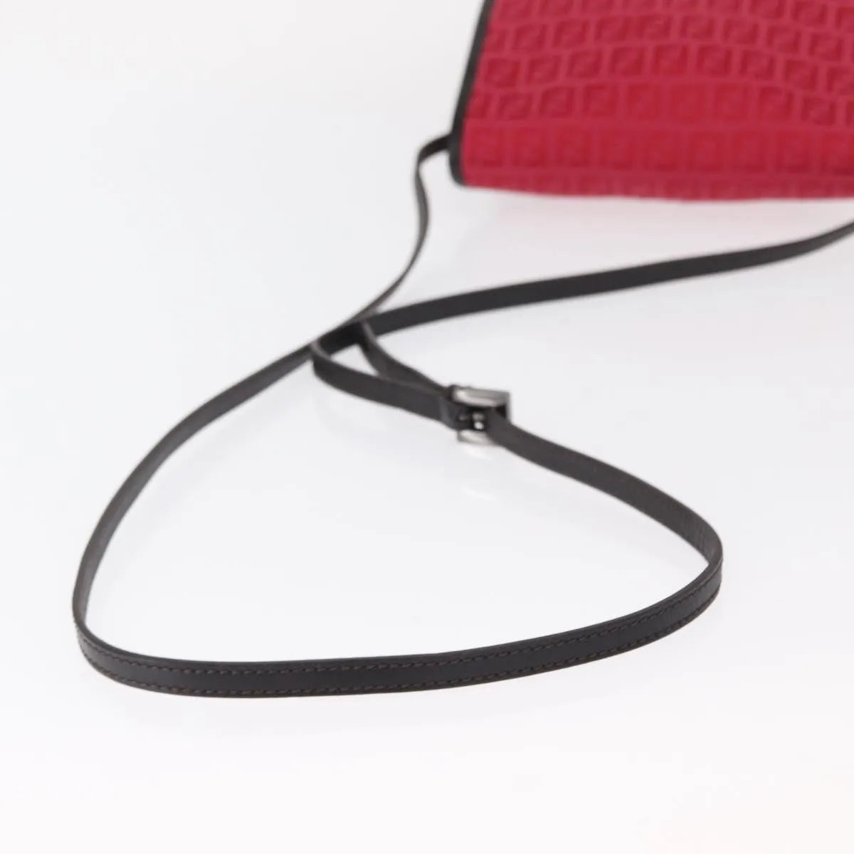 Fendi Vintage Flap Zucchino Canvas, Red, Canvas, Shoulder Bag