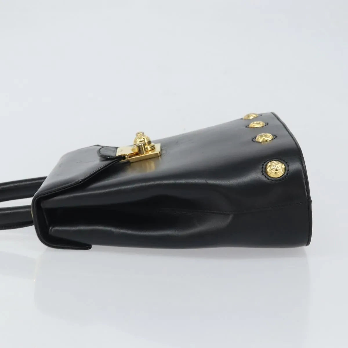 Salvatore Ferragamo Vintage Leather, Black, Leather, Handbag