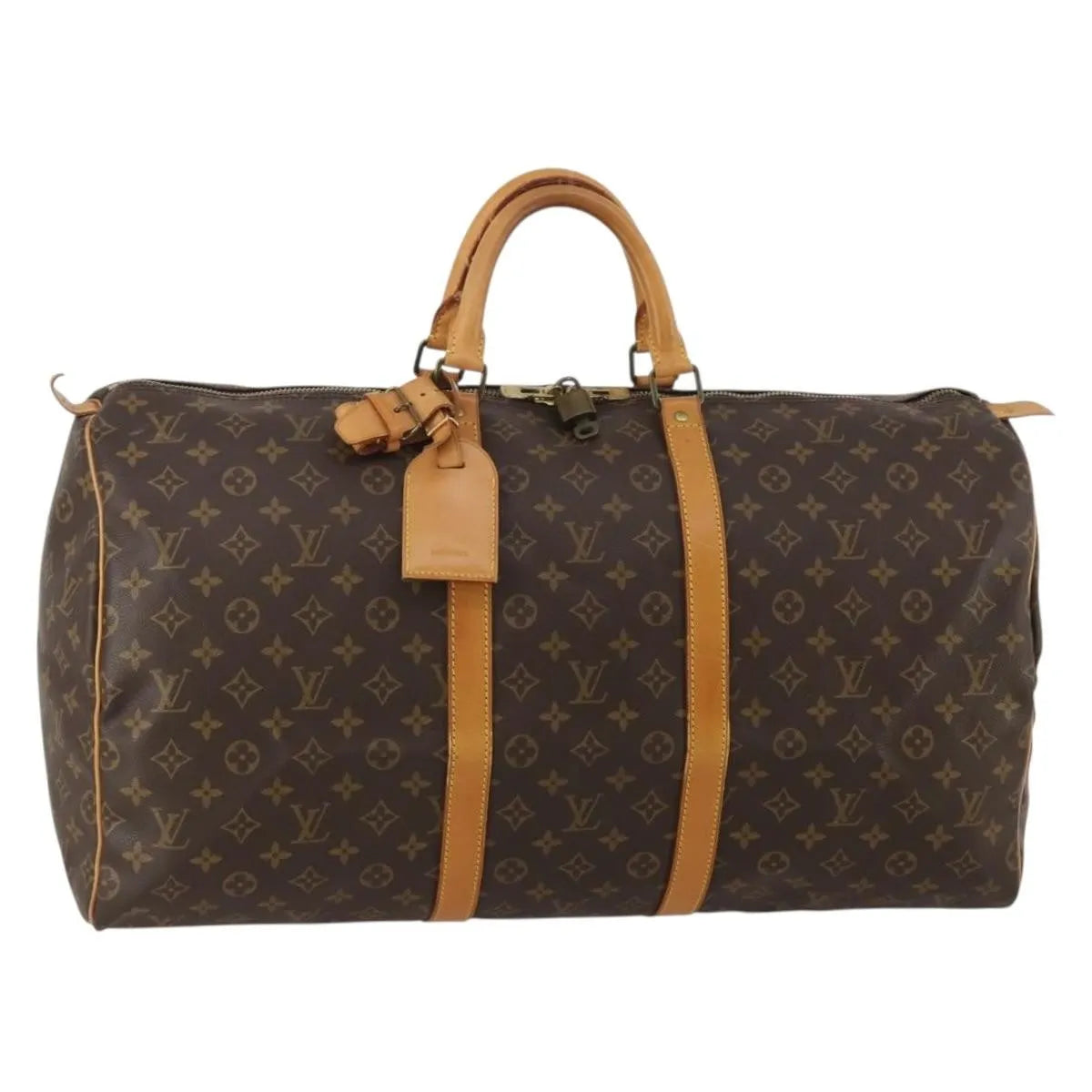 Louis Vuitton Keepall Monogram Canvas, Brown, Canvas, Travel Bag