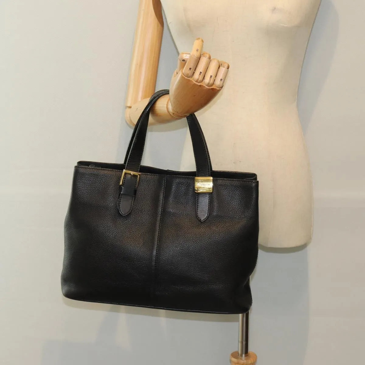 Burberry Vintage Leather, Black, Leather, Handbag