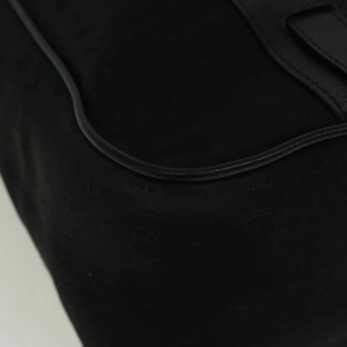 Bvlgari Vintage Canvas, Black, Canvas, Tote Bag