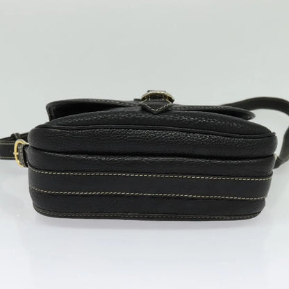 Celine Vintage Leather, Black, Leather, Shoulder Bag