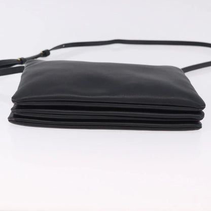 Celine Trio Leather, Black, Leather, Shoulder Bag