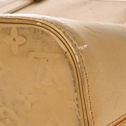 Louis Vuitton Mat Stockton Monogram Vernis, Gold, Patent Leather, Shoulder Bag