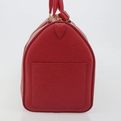 Louis Vuitton Keepall Epi, Red, Leather, Travel Bag
