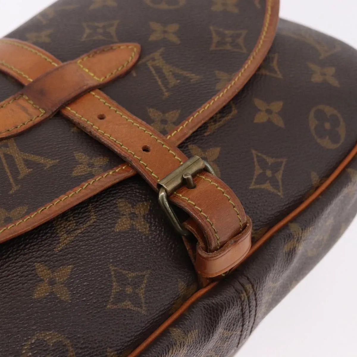 Louis Vuitton Saumur Monogram, Brown, Canvas, Shoulder Bag