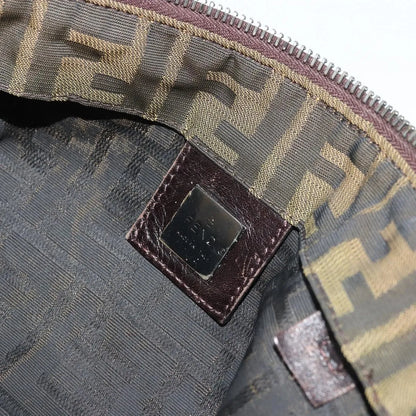 Fendi Zucca Tote Canvas, Black, Canvas, Handbag