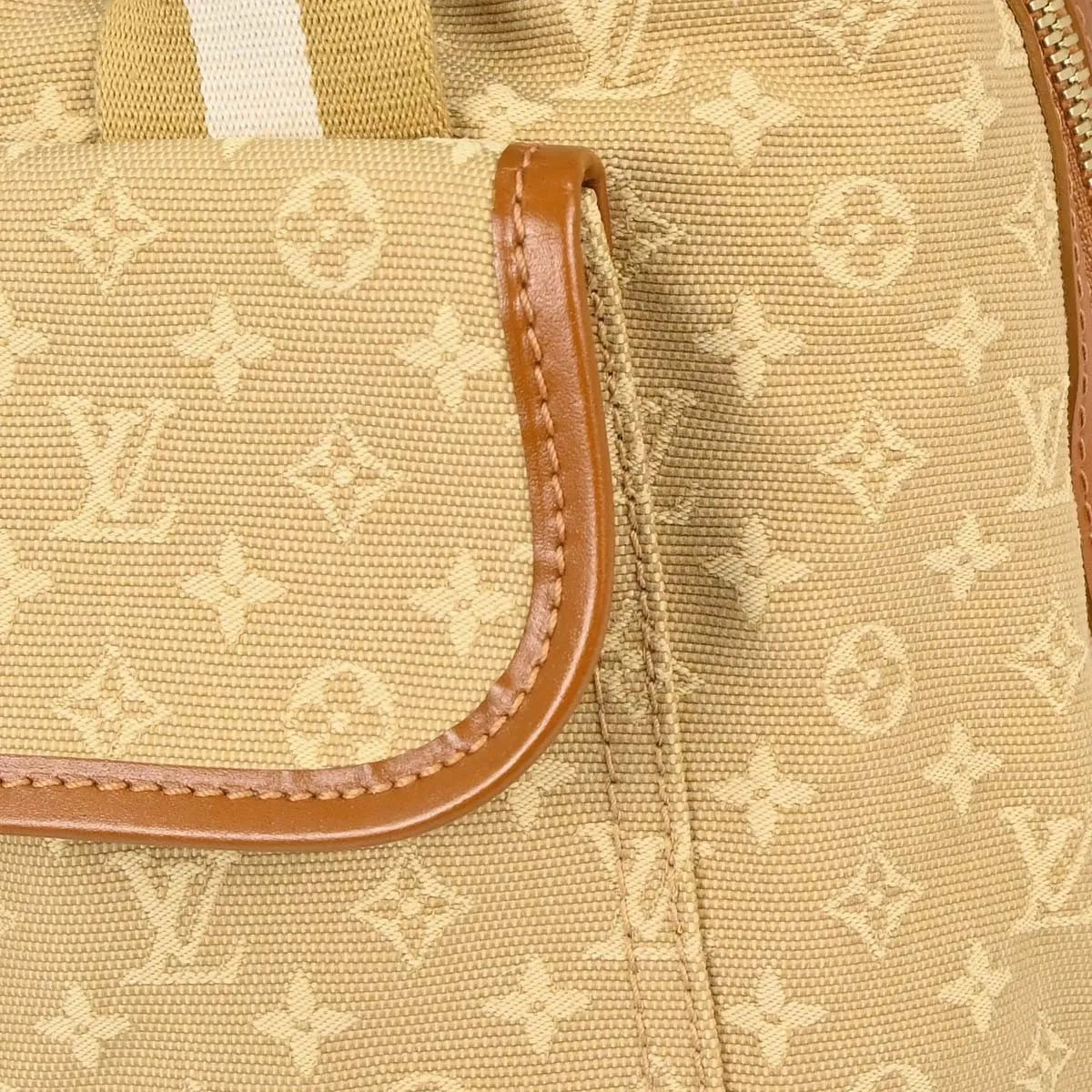 Louis Vuitton Sac Mary Kate Mini Lin, Beige, Canvas, Handbag