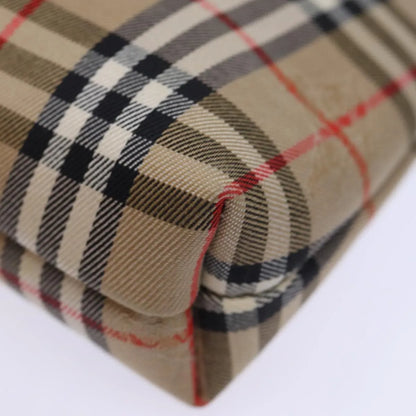Burberry Nova check Pochette Canvas, Beige, Canvas, Clutch