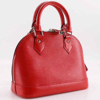 Louis Vuitton Alma Epi Leather, Red, Leather, Handbag