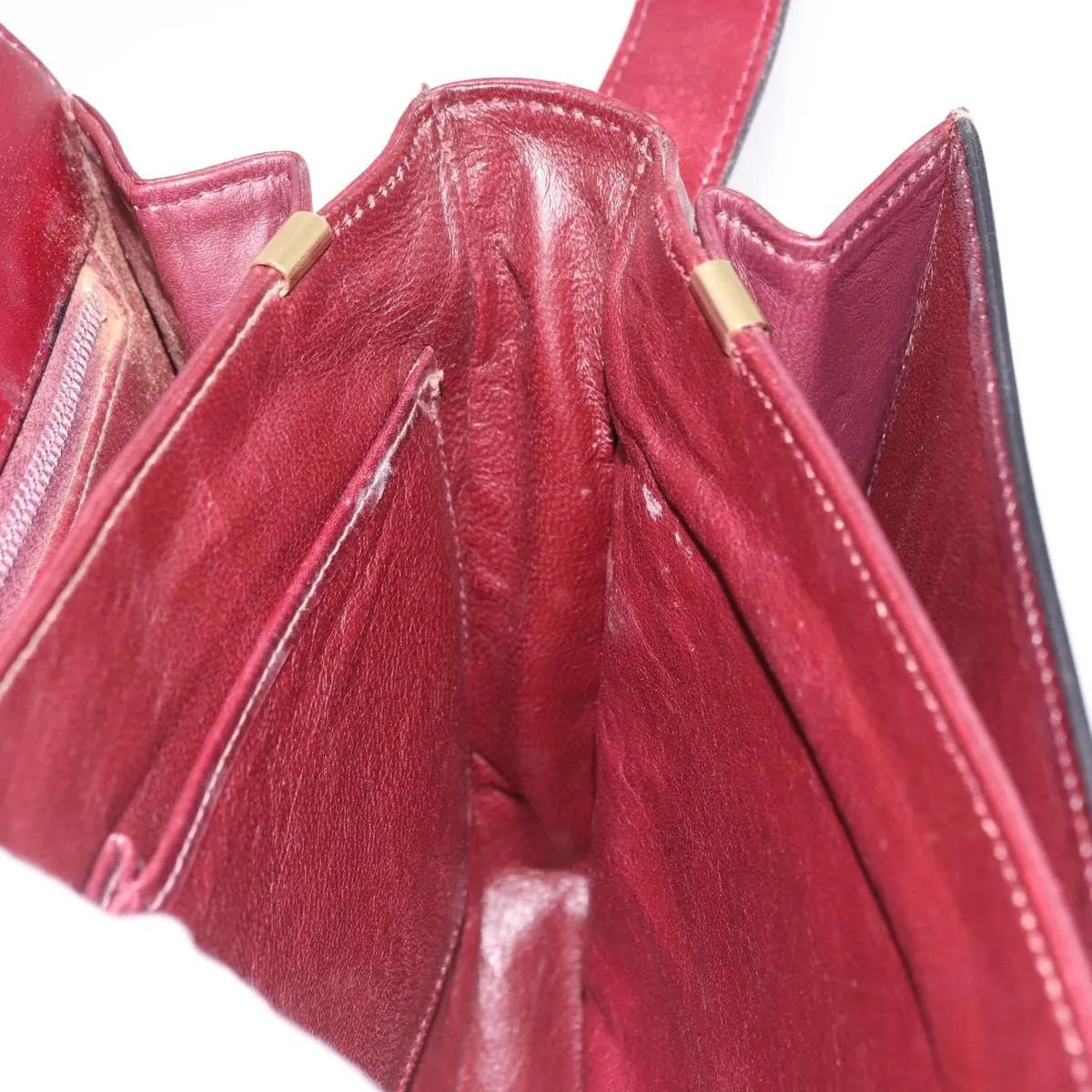 Celine Horse Carriage Leather, Burgundy, Leather, Shoulder Bag