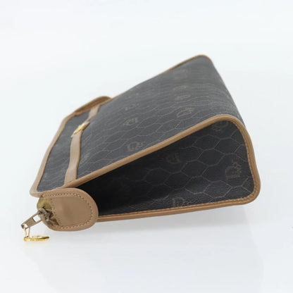 Christian Dior Vintage honeycomb clutch Canvas, Black, Canvas, Clutch
