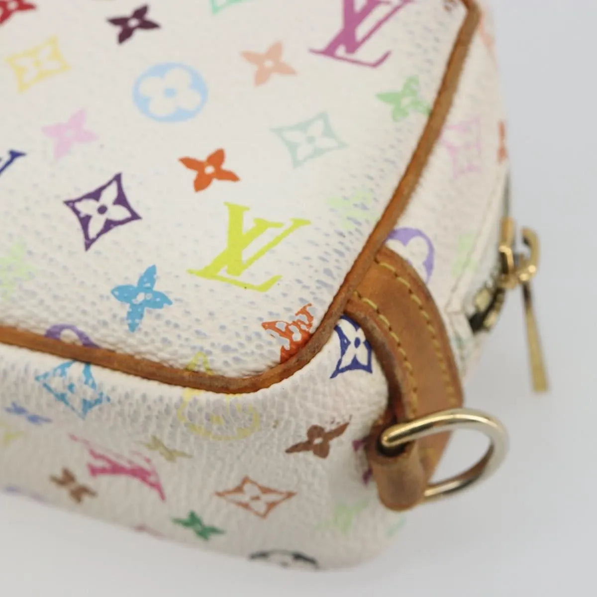 Louis Vuitton Wapity Trousse Monogram Multicolor, White, Canvas, Clutch