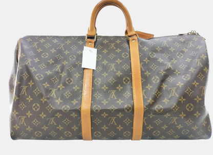 Louis Vuitton Keepall Monogram Canvas, Brown, Canvas, Travel Bag