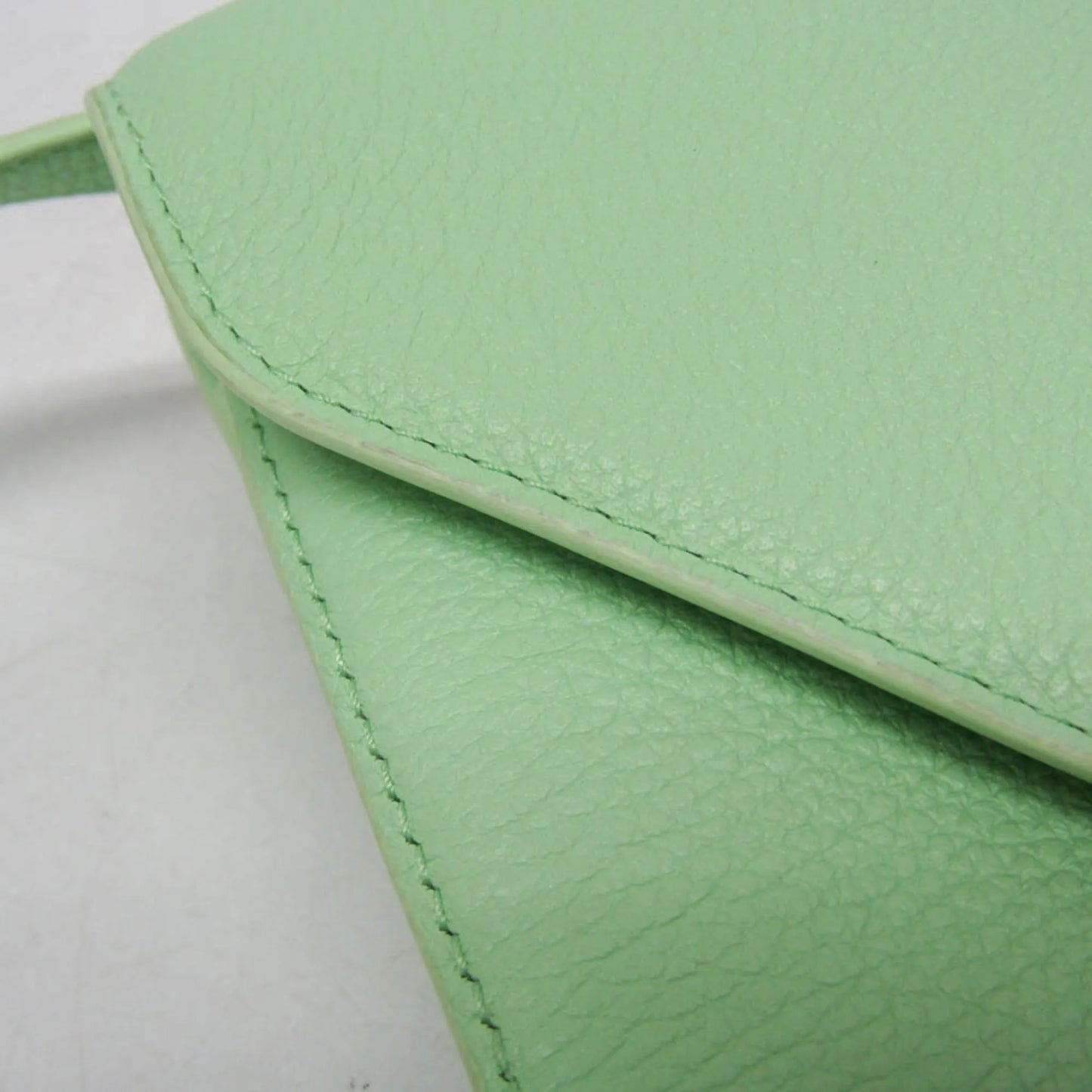 Bottega Veneta Mount Leather, Green, Leather, Shoulder Bag