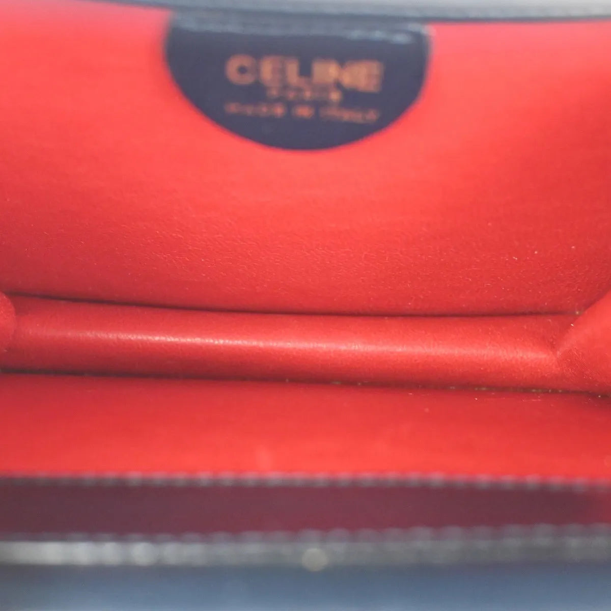 Celine Gancini Leather, Navy, Leather, Handbag