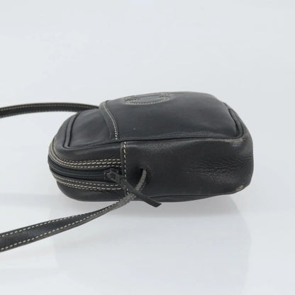Christian Dior CD Shoulder bag Leather, Navy, Leather, Shoulder Bag