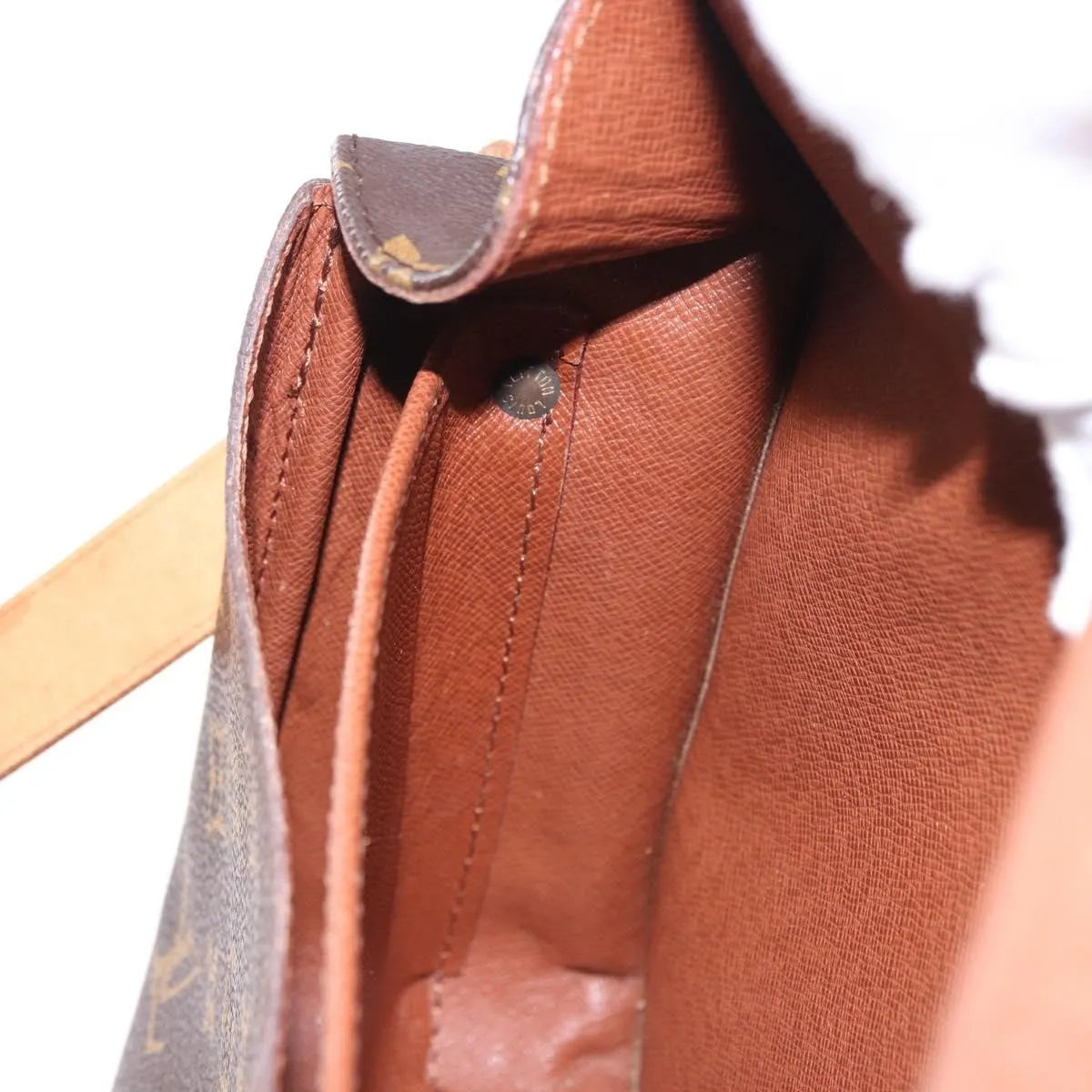 Louis Vuitton Cartouchiere Monogram, Brown, Canvas, Shoulder Bag
