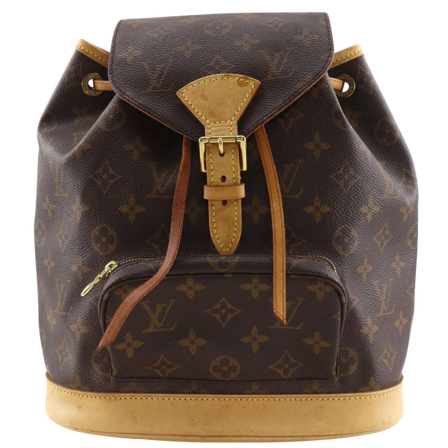 Louis Vuitton Montsouris Monogram, Brown, Canvas, Backpack