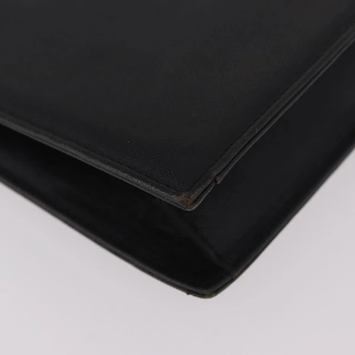 Saint Laurent Vintage Leather, Black, Leather, Clutch
